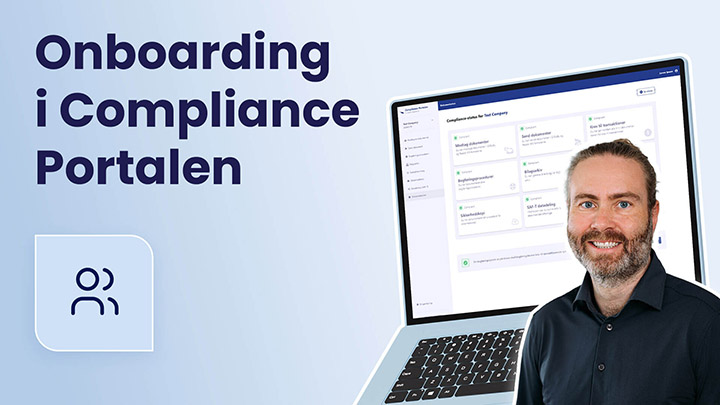 Onboarding på complianceportalen